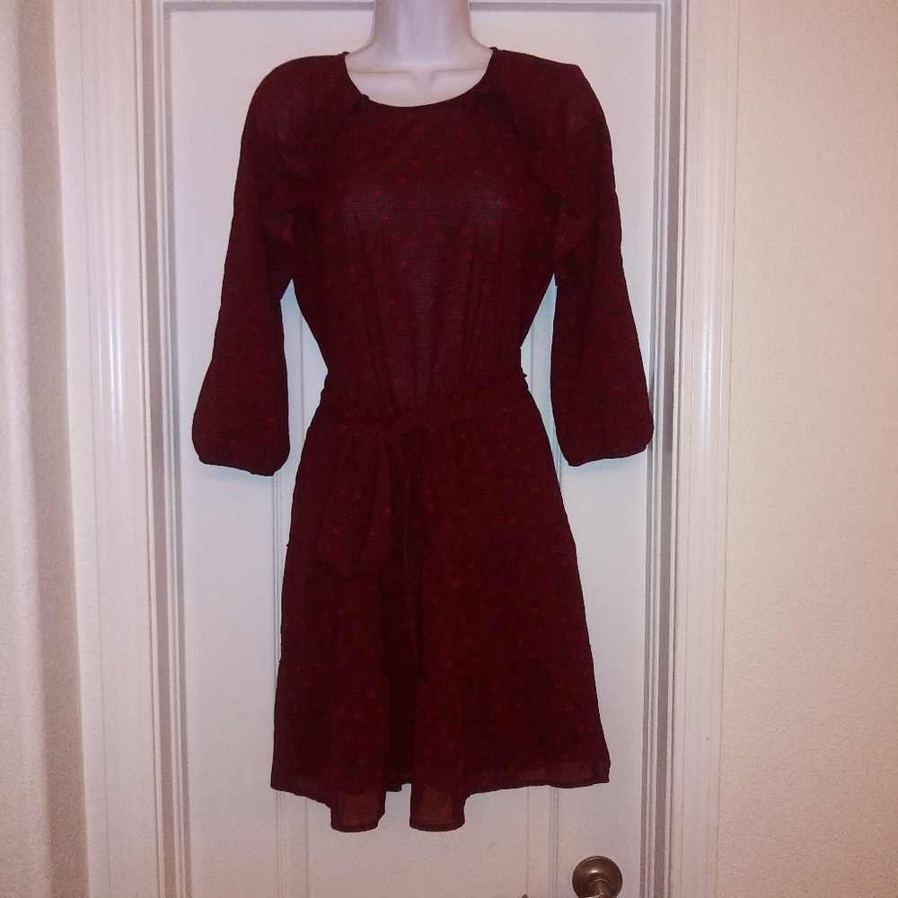 Ba$sh Belted Ruffle Dress - Picture 2 of 9